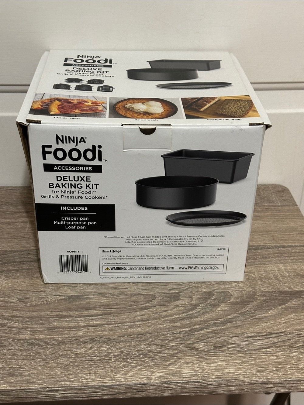NEW Ninja Foodi Accessories Deluxe 3 Piece Bakeware Set Black Baking Kit AOPKIT